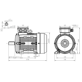 Silnik elektryczny 2,2kW 1400 obr/min. 100B3